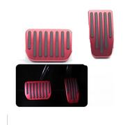Pour Tesla Pour Model 3 Y Highland 2021-2024 Voiture Repose-pieds Pédales Couvre-pédales Accélérateur Frein Repose-pieds Tapis De Sol repose-pieds pédale essence(Red,2)