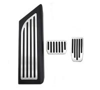 Pour Tesla Pour Model 3 Y Voiture Accélérateur Frein Pédale Couvre-pédale Repose-pied Antidérapant Gaz Plaquettes Kit repose-pieds pédale essence(Model 3 Silver 3pcs)