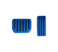 Pour Tesla Pour Model 3 Y Voiture Accélérateur Frein Pédale Couvre-pédale Repose-pied Antidérapant Gaz Plaquettes Kit pédale Voiture Anti-dérapant(Model Y Blue)