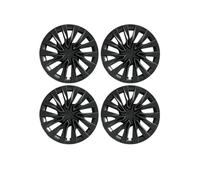 pour Tesla pour Model pour 3 pour Highlander 2023-2025 4 Pièces Enjoliveurs Design 18 Pouces Droite Gauche Style Tempête Accessoires Couverture Roue(18In Turbine Black)