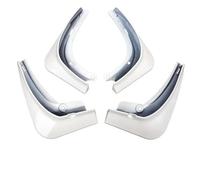 pour Tesla pour Modèle 3 Y 2017-2023 Garde-Boue Garde-Boue 4 Pièces/Ensemble Aspect Fibre De Carbone Garde-Boue Garde-Boue HBGURM(Y White)