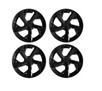 pour Tesla pour Modèle pour Y 2025 pour Juniper 4 Pièces 19 Pouces Jantes Couvre-moyeux Remplacement 19'' Crossflow Moyeux Jante Complète(Bright Black)