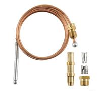 Pour thermocouple d'assemblage de brûleur pilote pour contrôle du thermostat, le matériau en cuivre prend en charge la détection de flamme et l'arrêt automatique de l'air, convient et modèles (61 cm)