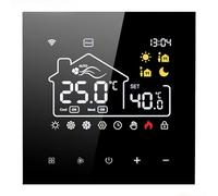 Pour thermostat intelligent, pour contrôleur de climatisation centrale WiFi Tuya - Commande vocale de téléphone portable - Panneau programmable hebdomadaire