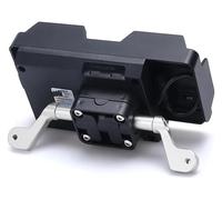 pour Tiger 1200 GT Pro 2023- Accessoires De Moto Support De Téléphone Support De Plaque De Navigation GPS Support De Téléphone pour Moto Support Navigation Moto(Wireless Silver 12MM)