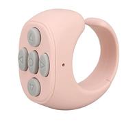 pour Tiktok Télécommande Anneau Doigt Défilement à Distance Bluetooth Défilement Anneau Page Turner, Téléphone sans Fil Appareil Photo Selfie Obturateur Compatible avec iOS, (Pink)