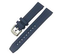 Pour Tissot 1853 Seastar T120 T114 Bracelet de montre en caoutchouc Sport Plongée Noir Bleu Bracelet de montre souple en caoutchouc de silicone 19 mm 20 mm Bracelet de montre (couleur : fermoir doré