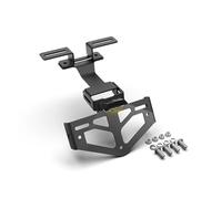 pour TMAX 500 pour 530 SX DX 2001-2018 Queue Moto Bien Rangée Éliminateur Garde-Boue Arrière Support Plaque D'immatriculation Lumière LED Porte Plaque Moto(A.Black)
