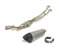 Pour TMAX 500 TMAX530 2017-2018, Système D'échappement Complet, Coude En Acier Inoxydable