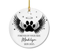 pour Toujours À Tes Côtés Ornement Suspendu Céramique Décoration De Noël A Suspendre avec Ficelle Pendentif De Noël pour Maison Fête Jardin