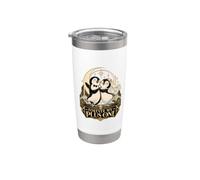 Pour Toujours Mon Plus Un Manchot Couple Mariage Gobelet isotherme en acier inoxydable double paroi
