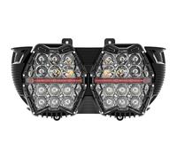 pour Touring pour Road pour Glide FLTRX 2015-2024 Phare De Moto Ambre DRL 12V Faisceau Haut/Bas Feu De Circulation Diurne Lampe Avant Phare Headlight Motorbike