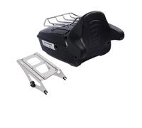 pour Touring pour Road pour Glide pour Street 2014-2025 Support Plaque D'immatriculation pour Coffre Moto Porte-Bagages Arrière(A Without Base Plate)