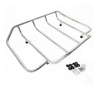 pour Touring pour Road pour King pour Street Magekyn Motorcycle Tour Pack Pak Bagages Top Rack Porte Bagages pour Moto(Silver)