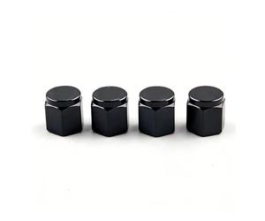 pour Touring Road King pour Street Glide Couvercle De Valve Pneu Voiture Capuchons Roue Capuchons de Valve de Pneu(4pc-Black)