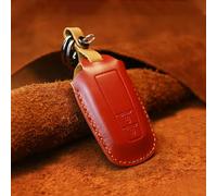 Pour Toyota Car Leather Key Protective Cover Key Case, Two Keys Version (Red)