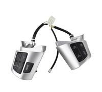 pour Toyota Corolla/Wish/Rav4/Altis,Bouton de Commande Audio au Volant,Interrupteur de régulateur de Vitesse 84250-02230 (Argent)