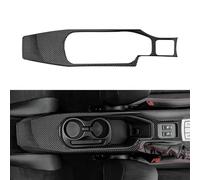 Pour Toyota GT86 2012-2019 2020 LHD RHD Véritable Autocollant En Fibre Carbone Souple Pour Voiture Contrôle Central Garniture Tasse D'eau HETEVSCCK(BLACK RHD)