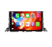 pour Toyota Highlander 2013-2018 Android 12 10 Pouces Écran Tactile Autoradio Intégré sans Fil Carplay Android Auto HiFi DSP BT 5.0 FM AM Lien Miroir Dab RDS SWC Caméra De Recul(400S)
