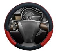 pour Toyota IQ pour Scion IQ Micro Fiber Cuir Couverture de Volant de Voiture Protecteur de Volant Couverture de Volant Housse de Volant(Red)