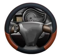 pour Toyota IQ pour Scion IQ Micro Fibre Cuir Couverture Volant Voiture Auto Intérieur Accessoire Housse Volant Voiture(Brun)