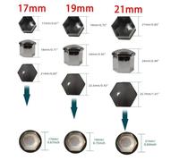 Pour Toyota Land Cruiser Prado J120 2003-2009,17 19 21mm Couverture de vis de moyeu d'écrou de roue de voiture