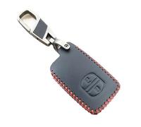 pour Toyota pour Auris pour Camry RAV4 pour Avalon pour Yaris pour Verso 2012-2018 2 Boutons en Cuir Coque De Clé De Voiture Housse