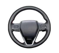 Pour Toyota Pour Avalon Pour Camry 2018-2019 Pour Corolla 2018-2020 Pour Crown Pour RAV4 2019 Housse Volant Voiture Couvre Volant Voiture(Light blue Thread)