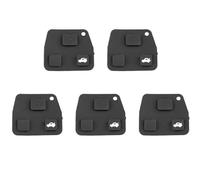 pour Toyota pour Avensis pour Yaris pour Carina pour Corolla Voiture en Silicone 3 Boutons Tapis en Caoutchouc Coque Clé Voiture Remplacement Pièces Automobiles(5PCS)