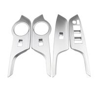 Pour Toyota Pour C-HR 2016 2017 2018 Accessoires Pour La Garniture Du Panneau De Commande Du Bouton De Lève-vitre Conduite À Droite IENQBVL(Argent)