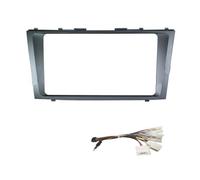 pour Toyota pour Camry 2006-2011 Façade D'autoradio 9 Pouces avec Lecteur MP5 Android Système Stéréo 2 DIN Lecteur DVD Et Cadre De Tableau De Bord RESPUNEKBAH(Frame with Cable)