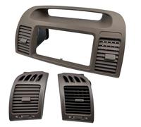 Pour Toyota Pour Camry XV30 2001-2006 Grille D'aération Centrale Avant Avec Enjoliveur D'autoradio Accessoires Auto(A set 3pcs)