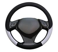 pour Toyota pour CHR pour C-HR Couverture Volant Voiture en Cuir Micro Fiber Accessoires Intérieurs Automobiles Housse Volant Voiture(Blanc)