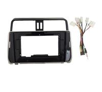 pour Toyota pour Prado 2018 Cadre D'autoradio 10,1 Pouces Android Stéréo 2DIN - Façade Et Panneau De Tableau De Bord KLAUER(Frame with Cable)