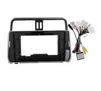 pour Toyota pour Prado 2018 Cadre D'autoradio 10,1 Pouces Android Stéréo 2DIN - Façade Et Panneau De Tableau De Bord QAQMHVCVB(Frame Cable canbus)