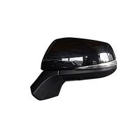 Pour Toyota Pour RAV4 2019-2021 Rétroviseur Voiture Ensemble Électriques Pliables Chauffants BSM Réglage Lentille Du Clignotant Rétroviseurs Extérieurs Auto(13 wires Left Black)