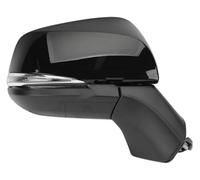 Pour Toyota Pour Rav4 Pour Rav 4 2019-2022 Cadre Couverture Rétroviseur Voiture Rétroviseur Latéral Clignotant Lampe Lentille Verre Chauffant Rétroviseur mécanique(Black R)