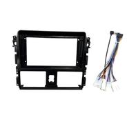 pour Toyota pour Yaris pour Vios 2013-2016 Kit Montage Au Tableau Bord avec Lecteur DVD 2DIN Cadre Façade D'autoradio 9/10,1 Pouces Panneau Stéréo(with cable-9inch)