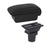 Pour Toyota Pour Yaris Pour Vitz 5dr Hayon 1998-2011 Boîte D'accoudoir De Voiture Boîte De Rangement Centrale Accessoires WEFOLCC(B black line 3USB)