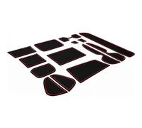 pour Toyota RAV4 2019-2022 Tapis Antidérapant pour Console Centrale De Voiture, Dessous De Verre, Coussinets De Porte, Fente, Tapis en Caoutchouc, Accessoires Insert Porte-gobelet