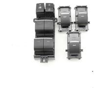 Pour Toyota RAV4 Pour Sienna Pour Camry Pour Highlander Pour Yaris Cross Bouton de commande lève-vitre électrique avec rétroéclairage LED YIJIAVSX(1set LHD White)