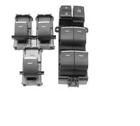 Pour Toyota RAV4 Pour Sienna Pour Camry Pour Highlander Pour Yaris Cross Bouton de commande lève-vitre électrique avec rétroéclairage LED YIJIAVSX(1set RHD White)