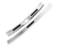 pour Toyota RAV4 XA50 2019-2021 2022 2023 Couverture De Coffre De Voiture Protection Intérieure du Hayon Pare-Choc Arrière Plaque De Seuil Pédale(2PCS Silver Black)