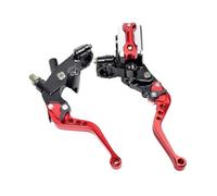 pour Tracer pour 900GT pour 700GT Moto Levier De Frein Hydraulique Embrayage Maître-Cylindre 7/8 "22 MM Poignée De Pompe De Frein Kit Levier Embrayage Levier Frein Moto(Red)