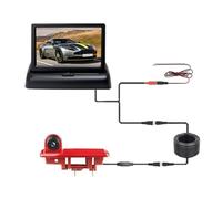 pour Traffic 3, Caméra Recul avec Feu Stop De Voiture, Vision Nocturne Étanche, avec Écran D'affichage De Voiture 4.3 Pouces Caméras De Recul(Foldingdisplaycamera 12 V)