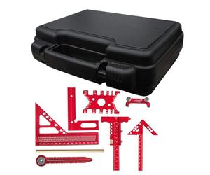 Pour Travail du Bois - Kit 9 Pièces Outil De Charpentier Avec Jauge Et Règle,Kit De Cadre Pour Usage Ménage - Pour Construction Plancher Maison Garage Utilisation Extérieur Industrie Meubles