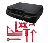 pour Travail du Bois - Kit 9 Pièces Outil de Mesure pour Menuiserie,Ensemble Équipes pour Suivi | Pour Construction Revêtement de sol Maison Garage Utilisation Extérieur Industrie Meubles