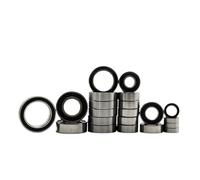 Pour Traxxas 1/10 Pour Hoss 4x4 90076-4 Kit Complet Roulements À Billes En Acier Chromé 21 Pièces Pièces Mise À Niveau Voiture Rc Pré-graissées Scellées En Caoutchouc Noir RC Roulement Billes