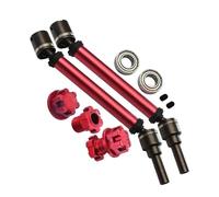 Pour Traxxas 1/10 Pour Maxx Pour WideMaxx 4S 890876-4 89086-4 Essieux Transmission Avant Arrière CVD Arbres Transmission Moyeux Roue 8950 8996 8956 8447 Pièces Voiture RC D'entraînement Arbre(Red)