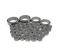 Pour Traxxas 1/10 Pour TRX-4 Traxx 8880 44 Pièces 8892 Kit Roulement Billes En Acier Noir Scellé En Caoutchouc 5196A Avant Arrière Chenilles Pièces Mise Niveau Voiture Rc RC Roulement Billes
